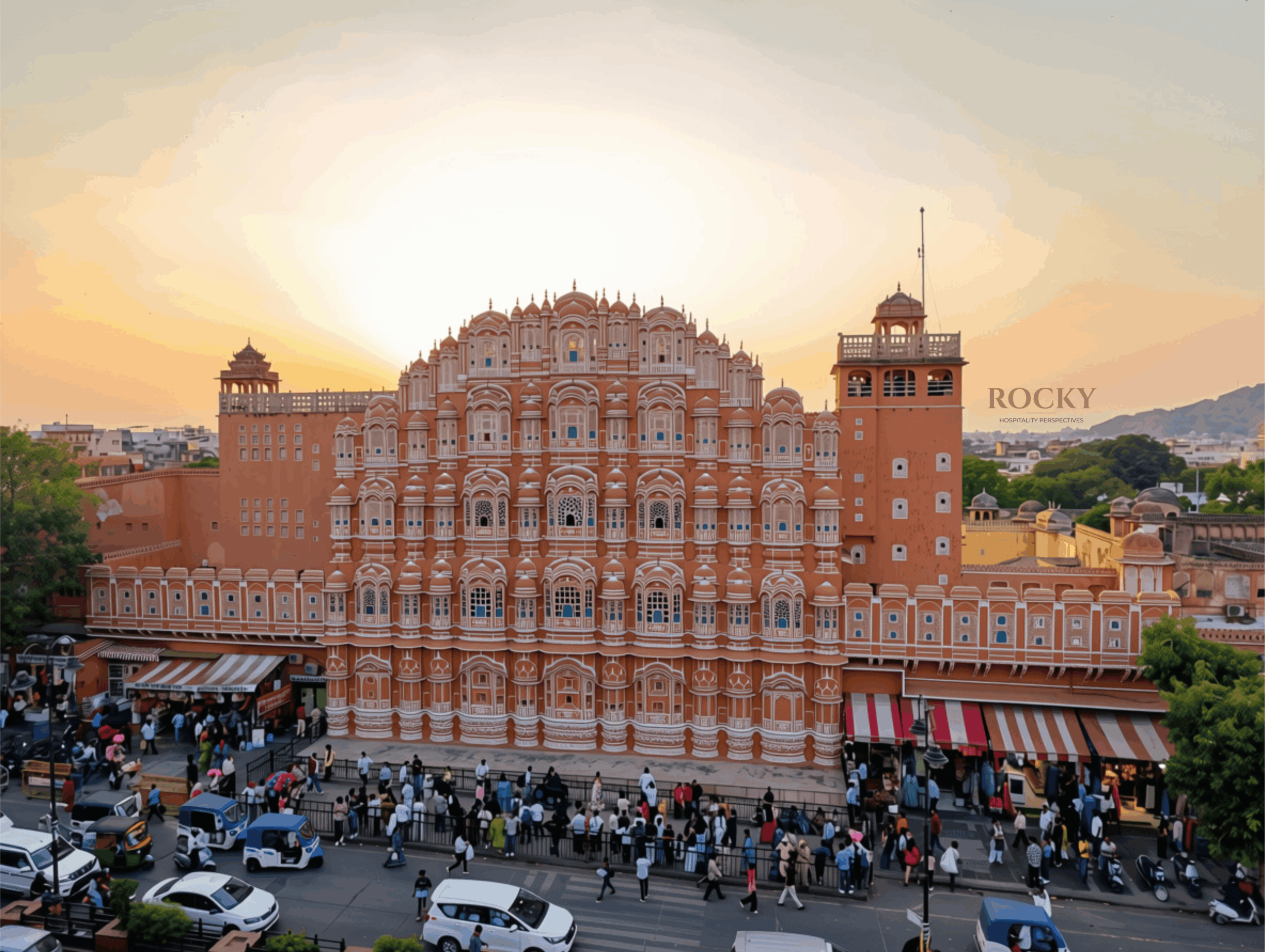 Cung điện gió của Ấn Độ có tên Hawa Mahal, nằm tại thành phố Jaipur, bang Rajasthan